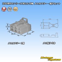 矢崎総業 250型91シリーズ M-LCタイプ 非防水 6極 メスカプラー・端子セット