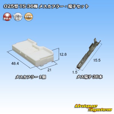 画像1: 住友電装 025型 TS 非防水 36極 メスカプラー・端子セット