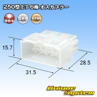 住友電装 250型 ET 非防水 6極 オスカプラー