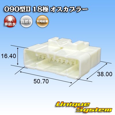 画像1: 矢崎総業 090型II 非防水 18極 オスカプラー