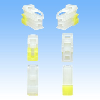 画像3: 矢崎総業 110型 58コネクタ Sタイプ 非防水 2極 メスカプラー リアホルダー付属