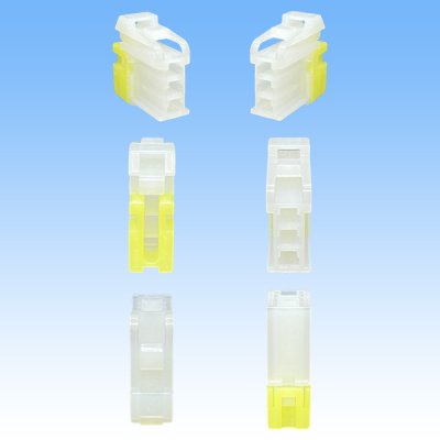 画像3: 矢崎総業 110型 58コネクタ Sタイプ 非防水 3極 メスカプラー リアホルダー付属