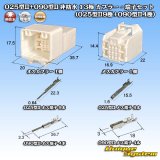 画像: 矢崎総業 025型II+090型II ハイブリッド 非防水 13極 カプラー・端子セット (025型II9極+090型II4極)