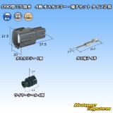 画像: 住友電装 090型 TS 防水 4極 オスカプラー・端子セット タイプ2 灰