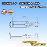 画像: 矢崎総業 250型91シリーズ M-LCタイプ 非防水 オス端子 適合電線：0.85-2.0mm