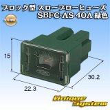 画像: 太平洋精工 ブロック型 スローブローヒューズ SBFC-AS 40A 緑色 3047