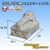 画像: 住友電装 187型 TS 非防水 2極 メスカプラー タイプ1