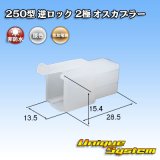 画像: 住友電装 250型 逆ロック 非防水 2極 オスカプラー (ブラケット無し)