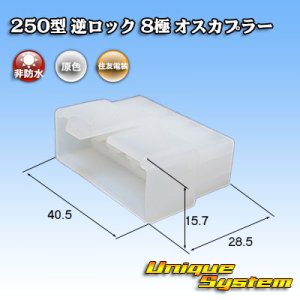 画像: 住友電装 250型 逆ロック 非防水 8極 オスカプラー