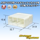 画像: タイコエレクトロニクス AMP 070型 マルチロックコネクタ用 非防水 12極 オスカプラー