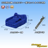 画像: 東海理化 025型II 非防水 6極 メスカプラー・端子セット タイプ3 青色