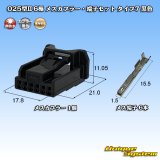 画像: 東海理化 025型II 非防水 6極 メスカプラー・端子セット タイプ7 黒色