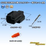 画像: 矢崎総業 025型 HS 防水 6極 オスカプラー・端子セット タイプ1 黒色