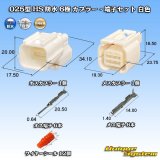 画像: 矢崎総業 025型 HS 防水 6極 カプラー・端子セット タイプ1 白色