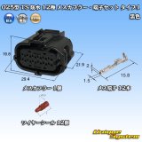 画像: 住友電装 025型 TS 防水 12極 メスカプラー・端子セット タイプ1 黒色