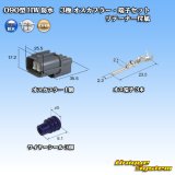 画像: 住友電装 090型 HW 防水 3極 オスカプラー・端子セット タイプ1 リテーナー付属