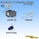 画像: 住友電装 090型 HW 防水 6極 オスカプラー・端子セット リテーナー付属