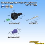 画像: 住友電装 090型 RS 防水 2極 オスカプラー・端子セット 黒色 リテーナー付属