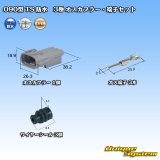 画像: 住友電装 090型 TS 防水 3極 オスカプラー・端子セット タイプ1