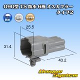 画像: 住友電装 090型 TS 防水 6極 オスカプラー タイプ2