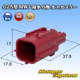 画像: JST 日本圧着端子製造 025型 MWT 二輪OBD用コネクタ規格 防水 6極 オスカプラー