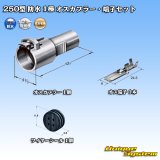 画像: 住友電装 250型 防水 1極 オスカプラー・端子セット