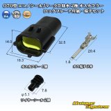 画像: タイコエレクトロニクス AMP 070型 エコノシールJマークII 防水 2極 オスカプラー ロックプレート付属・端子セット タイプ1