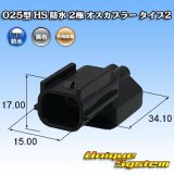 画像: 矢崎総業 025型 HS 防水 2極 オスカプラー タイプ2