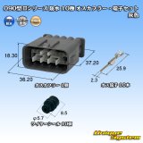 画像: 矢崎総業 090型II 防水 10極 オスカプラー・端子セット 灰色