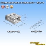 画像: 矢崎総業 090型 91コネクタ NSタイプ 非防水 10極 オスカプラー・端子セット