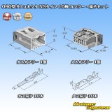 画像: 矢崎総業 090型 91コネクタ NSタイプ 非防水 10極 カプラー・端子セット