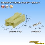 画像: 矢崎総業 090型II 非防水 2極 メスカプラー・端子セット タイプ1