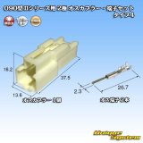 画像: 矢崎総業 090型II 非防水 2極 オスカプラー・端子セット タイプ4