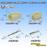 画像: 矢崎総業 090型II 非防水 6極 カプラー・端子セット タイプ2