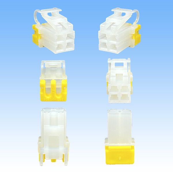 画像3: 矢崎総業 110型 58コネクタ Sタイプ 非防水 4極 メスカプラー リアホルダー付属 (3)